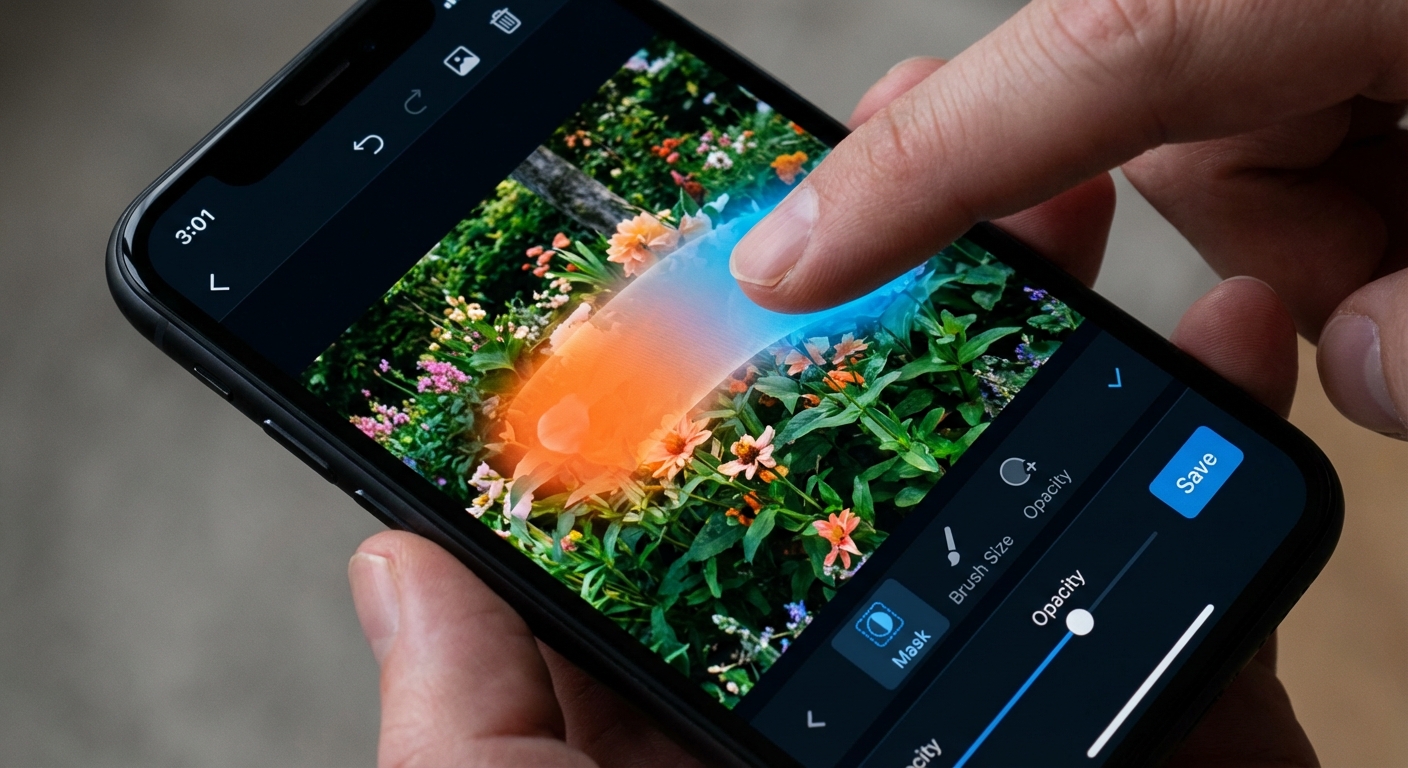 Brush to Modify - AI garden design step