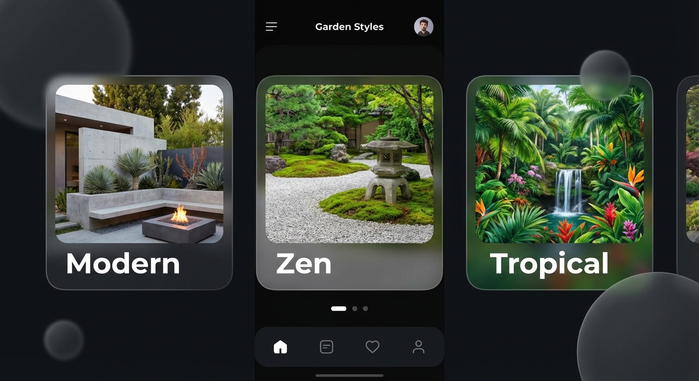Select your Vibe - AI garden design step