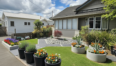 AI Landscaping Design in Modern Style - AI garden design example